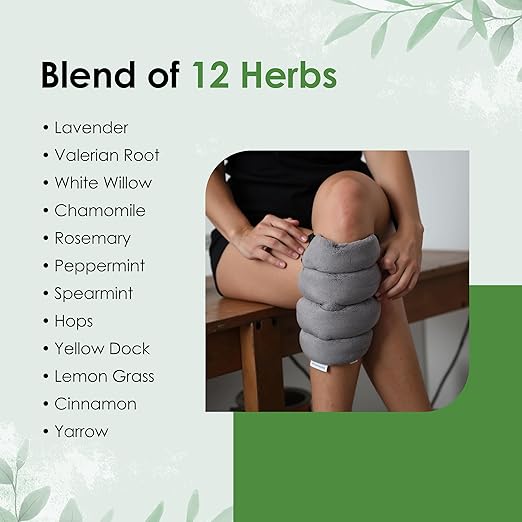 Herbal Concepts Knee Brace for Women & Knee Brace for Men | Compression Knee Sleeve Support for Knee Pain Relief | Neoprene Knee Support, Rodilleras (Charcol)