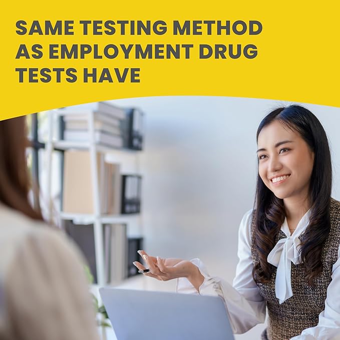 Home Marijuana Drug Test Kit, Highly Sensitive THC Drug Test Kit Marijuana/Weed, THC Drug Test Urine, Easy Home Drug Test Marijuana/THC Substance Abuse, 5 THC Test Strips/Sticks, 50 ng/ml