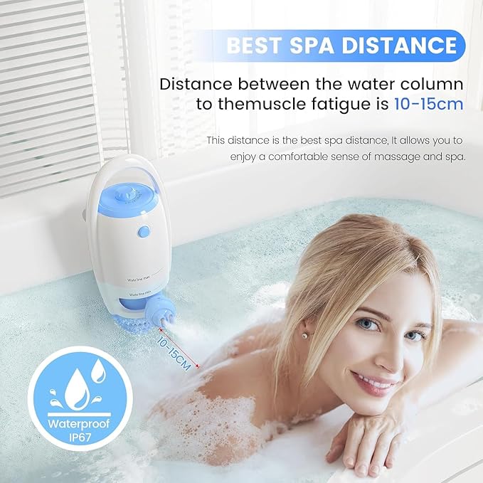 Bath Jet Spa, Bath Jet/Bubble Maker Mode, Bathtub Spa Machine Creates Soothing Bubbles and Massage, Bathtub Accessories for Relaxing Home Daily Use