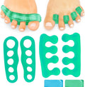 ViveSole Toe Separators for Men & Women Small (2 Pairs) - Silicone Gel Spreaders - Therapeutic Spa Stretchers for Plantar Fasciitis, Bunions, Overlapping Hammer Toe Spacers - Metatarsal Yoga Cushion
