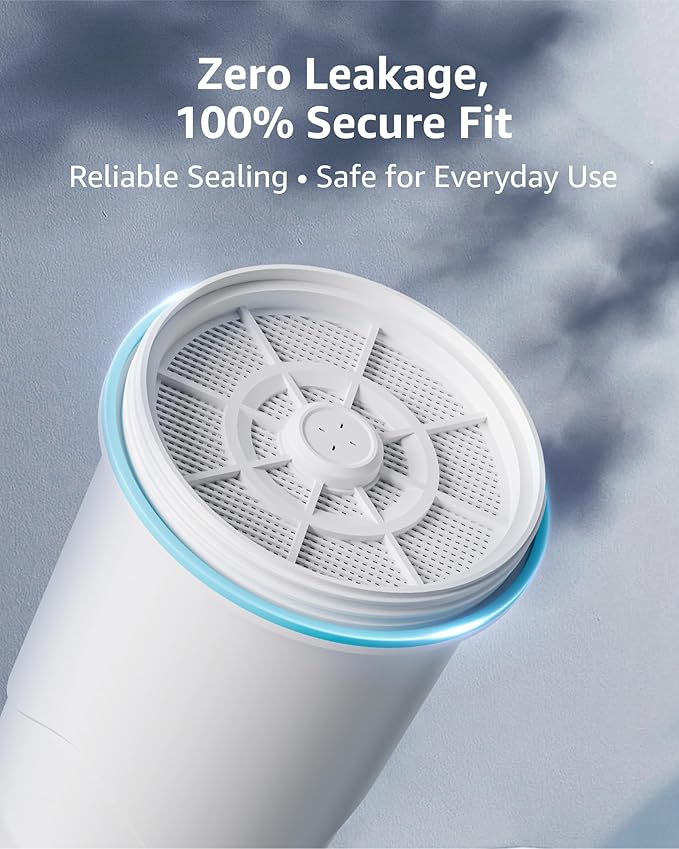 Compatible with Zero Pitchers and Dispenser, 0 TDS Premium Filtration, Fit for ZR-001 ZR-004 ZP-006 ZR-017 ZS-008 Filters, reducing Lead, Chromium, and Contaminants, 4 Pack