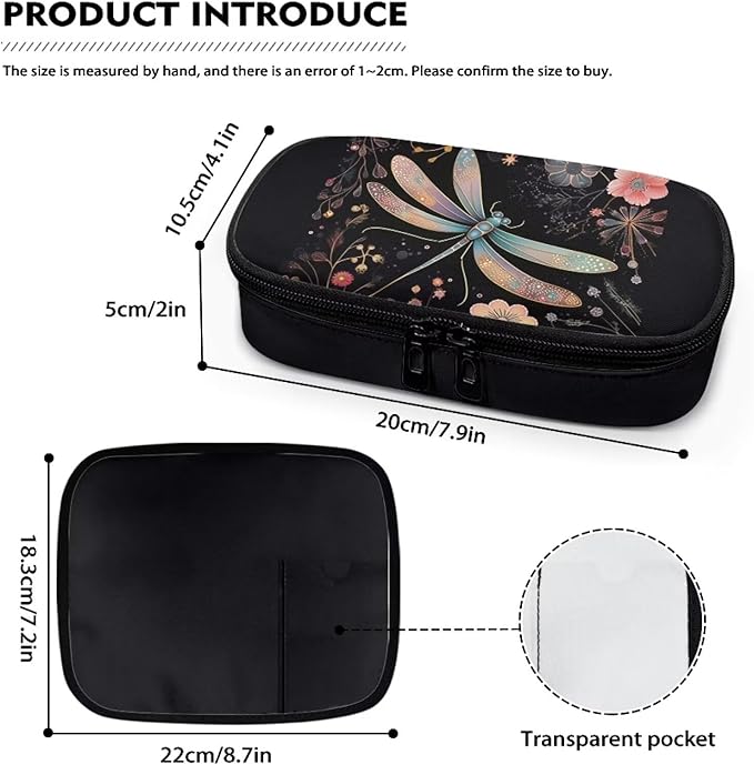 Boho Dragonfly Insulin Cooler Travel Carrying Case, Portable Diabetes Cold Medication Organizer, Upgraded Chill Pill Insulation Bag for Insulin Pen Syringes Needle Kits Holder