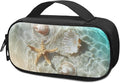 Sand Beach Starfish Insulin Cooler Travel Bag Diabetic Medications Organizer Case with Handle Portable Insulin Pen Storage Bag for Glucose Meters, Test Strips, Lancets, Syringe, Needles
