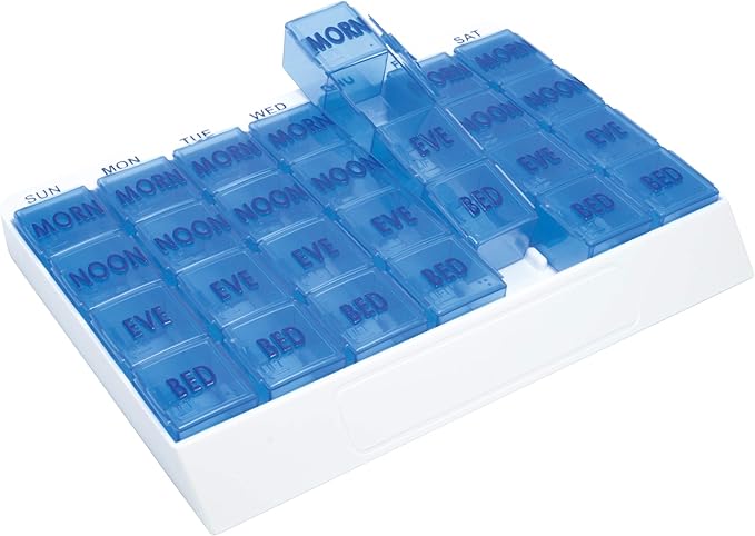 Apex 7 Day 4-Times-Per-Day Medi Tray Pill Organizer (Large)