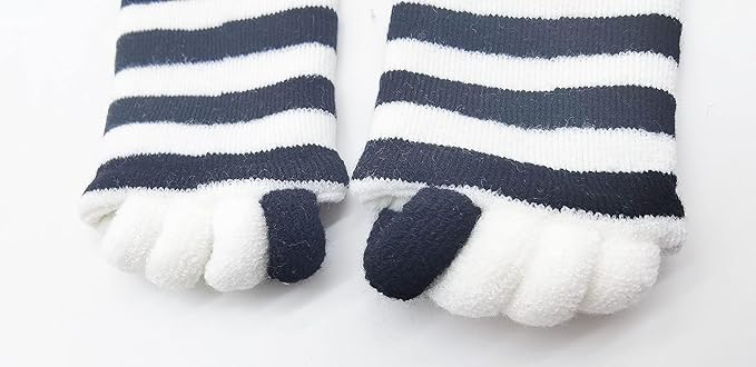 Women Toe Separator Socks Toeless Foot Alignment Socks for Yoga GYM Massage Pain Relief Improves Circulation Stretchy