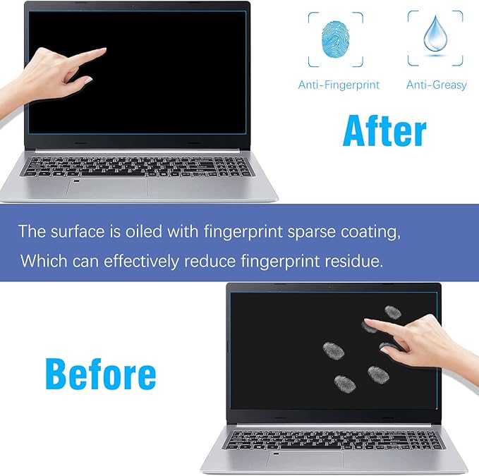 KEANBOLL 2-Pack 17.3" Blue Light Blocking & Anti-Glare Screen Protector | Universal Fit for HP, Dell, Asus, Samsung, Lenovo, Acer Chromebooks & 16:9 Laptops (Eye Comfort +Anti Glare)