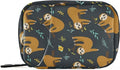 xigua Sloth Pill Case 7-Day Travel Pill Organizer Box with Zipper Closure for Vitamins, Medication and Supplements