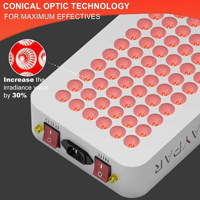 LED Red Light Therapy for Body Infrared Light Therapy Red Light Panel Red Light Therapy Device Red Light Therapy for Face, White