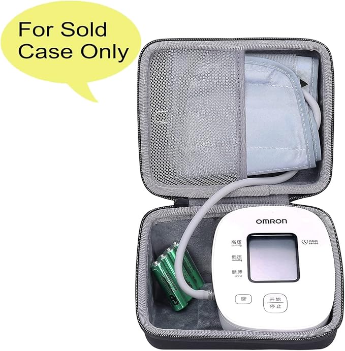 co2CREA Hard Case for Omron 3 Series Omron M2 Classic Upper Arm Blood Pressure Monitor BP7100 BP710N HEM-7120 Hem-7121 HEM-7124, Portable Travel Case Replacement