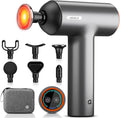 arboleaf Thermal Massage Gun Deep Tissue with Heat, Handheld Muscle Percussion Massager with Full-Metal Head, 6 Replacements for Athletes Pain Relief, Relax, Gifts for Men and Women