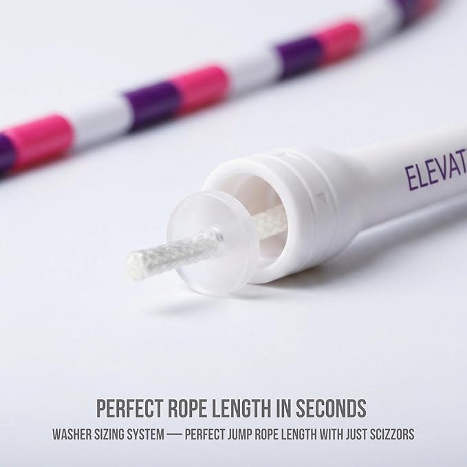 Elevate Rope Professional Beaded Jump Rope - 3m Adjustable, Quality Beads & Poly Cord - For Freestyle, Cardio & Tricks - All Levels & Indoor/Outdoor Use