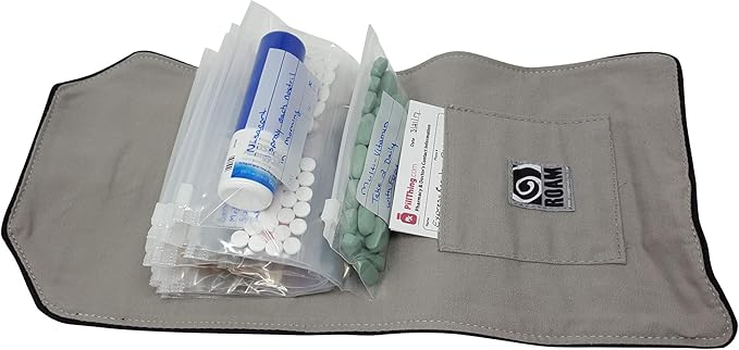 Extra Bags for Wellness Travel Pack - The Pill Organizer Wallet - Pack of 14 Single or Double Compartment (Single Compartment - Pack of 14)