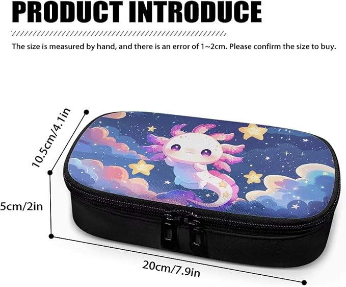 Axolotl Stars Insulin Cooler Bag Insulated Diabetic Medication Organizer Carrying Protection Case with Handle for Insulin Pen, Test Strips, Lancets, Needles