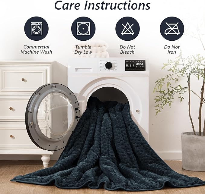 Mr. Sandman Weighted Blankets for Adults Queen Size 20lbs, Warm Sherpa Fleece Throw Blanket for Sleep and Calm, Soft Cozy Heavy Bed Blanket with Jacquard Flannel, 60 x 80 Inches, Midnight Blue