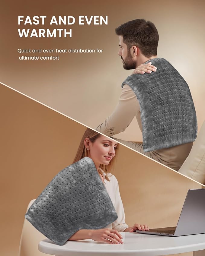RENPHO Heating Pad for Back Pain & Cramps Relief, Extra Large Heating Pads for Full Body 20"x24", Mothers Day Gifts for Mom & Birthday Gifts for Women Men, Hsa Store Eligible Items, ETL Certified