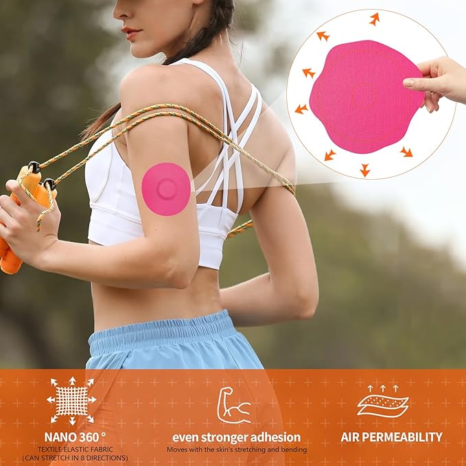 20pcs Sensor Covers for Libre 3 & Lingo Waterproof, Adhesive Patches for Lingo,Sweatproof CGM Protector,Lasts for 14 Days (Mix Color, Libre 3)