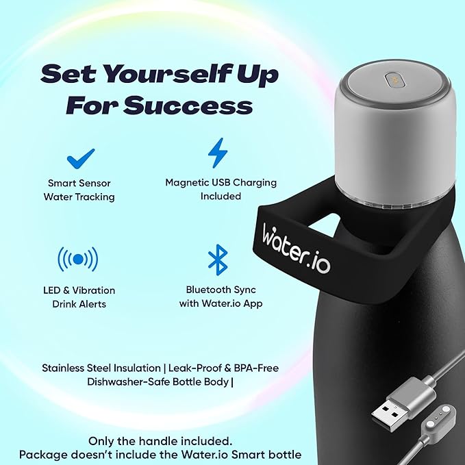 Smart Water Bottle Carrier Handle - Durable Bottle Handle with Innovative Design, Flexible Grip, and Easy Installation. Lightweight BPA/BPS Free Silicone for Comfortable Carrying