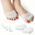 Upgraded Toe Separators & Toe Spacers for Women and Men - Podiatrist Recommended, Bunion Corrector, Foot Alignment and Pain Relief(1 Pair)