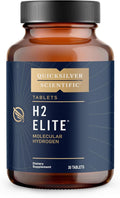 Quicksilver Scientific H2 Elite - Molecular Hydrogen for Energy + Metabolism Support, Water Tablets Perfect for Open Containers - Magnesium Malate Drink Additive (30 Molecular Hydrogen Tablets)