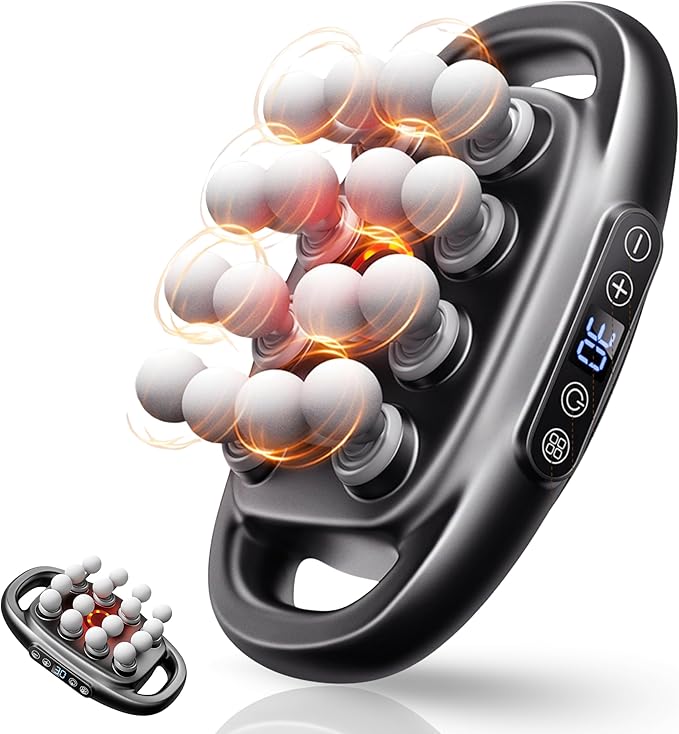16 Head Massage Gun Deep Tissue - 2026 Upgraded 16-Drive Back Muscle Massager with 3 Modes & 30 Intensities, Portable Muscle Massager for Buttocks Muscles Pain Relief, Waist, Back, Neck