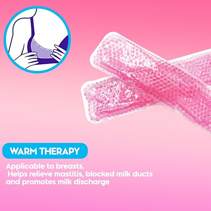 2 PCS Reusable Perineal Cooling Pad, Hemorrhoid and Perineal Ice Packs, Postpartum and Hemorrhoid Pain Relief, Hot & Cold Packs for Women After Pregnancy and Delivery(10X2.4in) Washable Sleeves