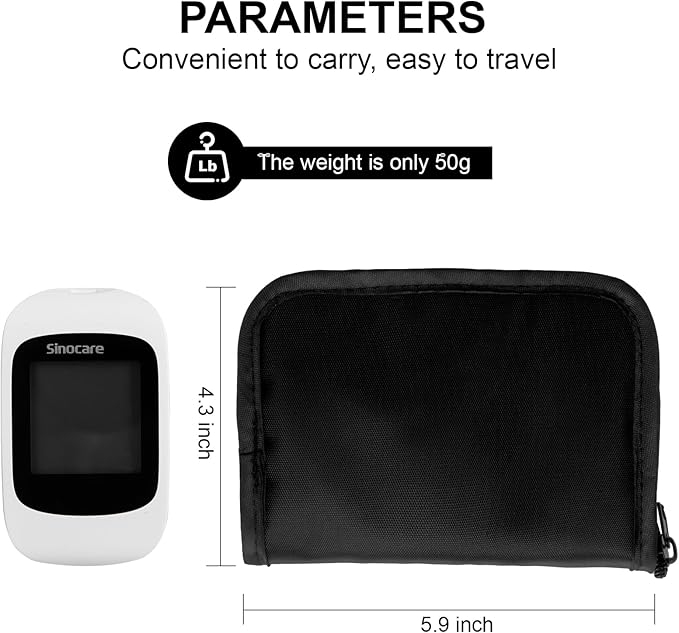 Diabetes Supply Case, Diabetic Organizer For Test Strips With Mesh Pocket, Portable Diabetes Testing Kit bag, Travel Blood Glucose Meter Glucometer Storage Bag, Glucose Monitor Case