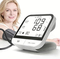 Arm Blood Pressure Monitor No App, 4.5" Large Screen, Extra Large Cuff 23-47cm, Voice Broadcast, Upper Arm BP Machine for Seniors Home Use
