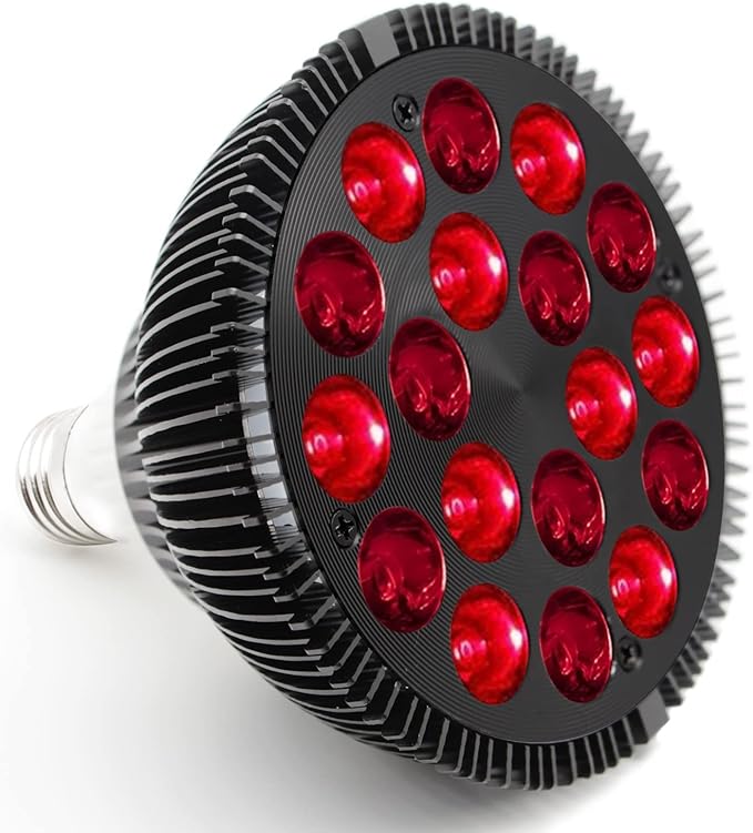Red Light Therapy Lamp, 18 LED, 54W, Infrared & Red Light Combo Device for Face & Skin Health, Pain Relief