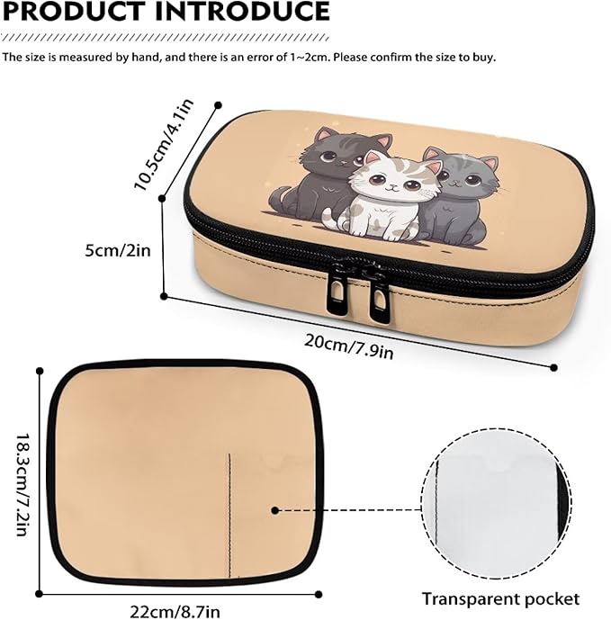 Cat Family Insulin Cooler Travel Case Diabetic Medication Organizer Medical Cooler Bag Waterproof and Insulation Liner