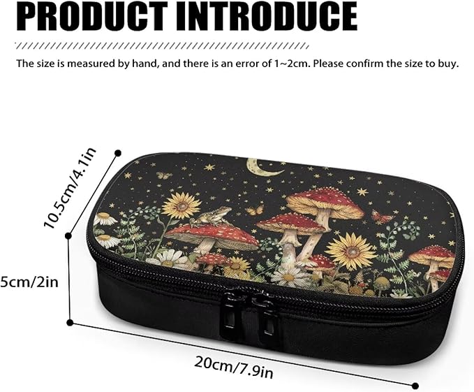 Mushroom Floral Insulin Cooler Travel Case for Diabetic Organizer Portable Scratches-Proof Medication Insulated Cooling Bag for Insulin Pens and Other Diabetic Supplies Easy to Use