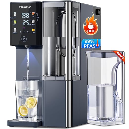 CT910WP Pure Water Pitcher 1.2L/40.6oz, for CT910 CT910H Countertop RO System (Blue)
