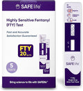 Safe Life[5 Pack] Fentanyl Single Panel Urine Test，Rapid Test Result in 5 Mins, Synthetic OPI Detecting Drug Testing Card, Cut-Off 20 ng/ml, Highly Sensitive Drug Test kit (5)