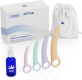 AEON Gentle Touch Premium Silicone 4-Piece Curved Set for Pelvic Floor Wellness & Flexibility – Soft, Body-Safe Design – Includes 1.3 Oz Aeon Glide Moisturizer ($10 Value) & Elegant Storage Bag