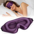Sleep Mask | 99% Fully Block Out Light Eye Sleep Mask | Long Lash Extension | 3D Deep Contoured Eyes Cover Zero Pressure | Adjustable Straps | Sleep Travel Home Nap Rest Women Men (Purple)
