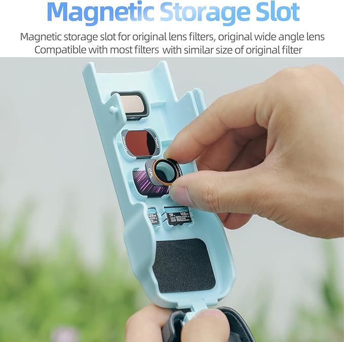 Cover Case for DJI Osmo Pocket 3 Accessories, Pocket 3 Gimbal/Lens/Screen Protector, with 3 CPL/ND Filters/SD Cards Storage Slots (Yellow)