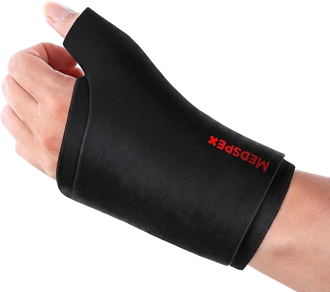 Wrist and Thumb Sleeve [One Size] Hot/Cold Wrap for Ice Pack |Fit for Either Hand Hot & Cold Therapy |Reusable Gel Glove for Injuries, Carpal Tunnel, Arthritis |Healthcare Hot & Cold Therapies