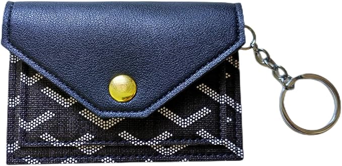Birth Control Pill Case Wallet PU Leather Medicine Holder Envelope Arrow Print (Black)