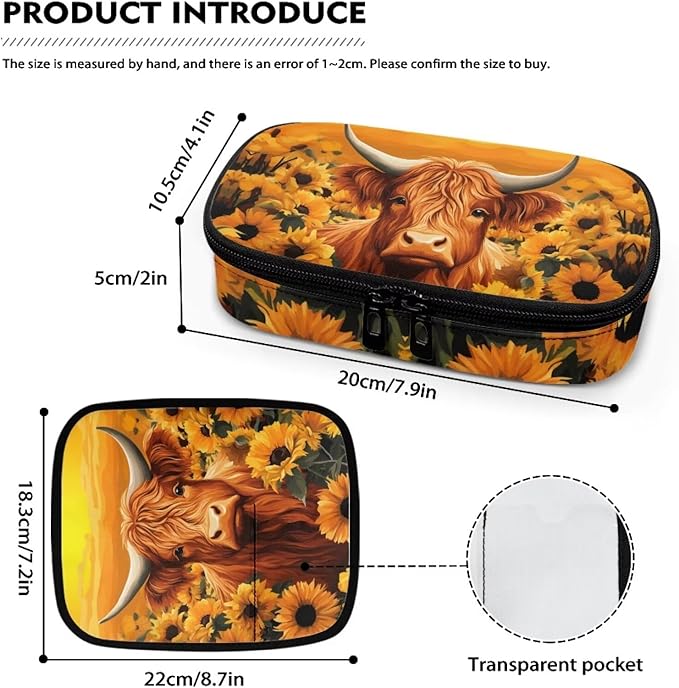 Sunflower Cow Insulin Cooler Travel Bag, Diabetic Medications Organizer Case Great for Daily Use Travel Storage Portable Medication Cooler Bag for Insulin Pens