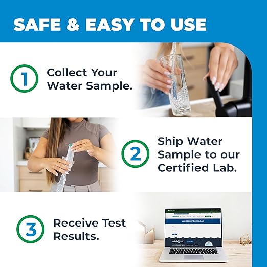 Safe Home® GLYPHOSATE in Water Test Kit – Classified as a Carcinogen by The W.H.O. – Testing at Our EPA-Certified Lab