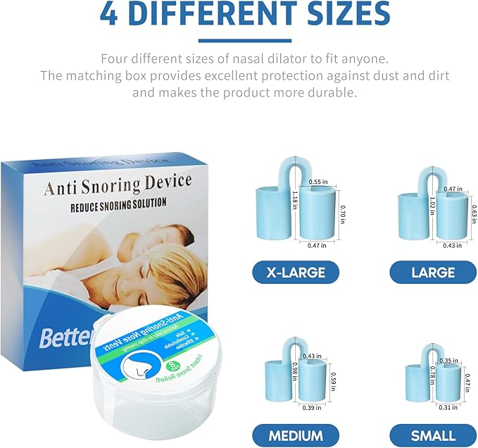 8pcs Anti Snoring Nose Vents Device That Work, Anti Nose Vents for Snoring Devices, Snoring Devices for Men, Nose Opener for Breathing Sleep, Stop Snoring Devices That Work for Men