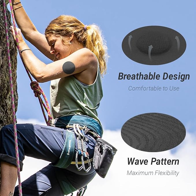 Libre 2 Sensor Covers Waterproof- Adhesive Patches for Freestyle Libre Sensors (40PCS), 2 Hardshell Cover, Sweatproof, Breathable Latex-Free and Hypoallergenic Black