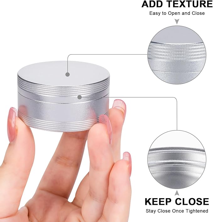 Metal Pill Case for Purse Pocket - Waterproof Pill Container Daily Pill Box Portable Medicine Organizer for Pills/Vitamin/Fish Oil/Supplements, Silver Medium Pill Box