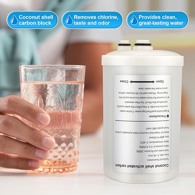 Qualirey 2 Pack Premium Filter Replacement Compatible with HG-N Type Water Ionizer, Compatible with Enagic Kangen LeveLuk SD501, JrIV, KANGEN 8(Not Original Type Before 2010)