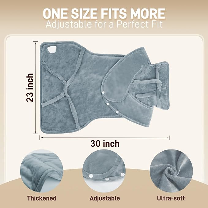 Heating Pad for Neck and Shoulders and Back - Electric Heating Pad for Pain Relief with 6 Heating Levels & 4 Time Setting, Christmas Birthday Gifts for Women Men Dad Mom Elderly (20" x 30")