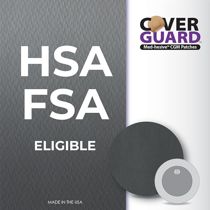 CGM Overpatch | Freestyle Libre 3 | Black Full Coverage Design| 25-Count | Waterproof Adhesive | Anti-Fray | Easy Application & Removal | Made in USA | Sensor Protection