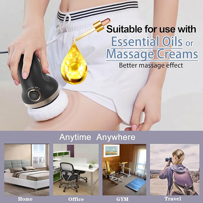 Handheld Cellulite Massager-Body Sculpting Machine with Lymphatic Drainage, Skin Tightening, and Vibrating Beauty Sculpt Massage Function. Suitable for Women Men Use at Home