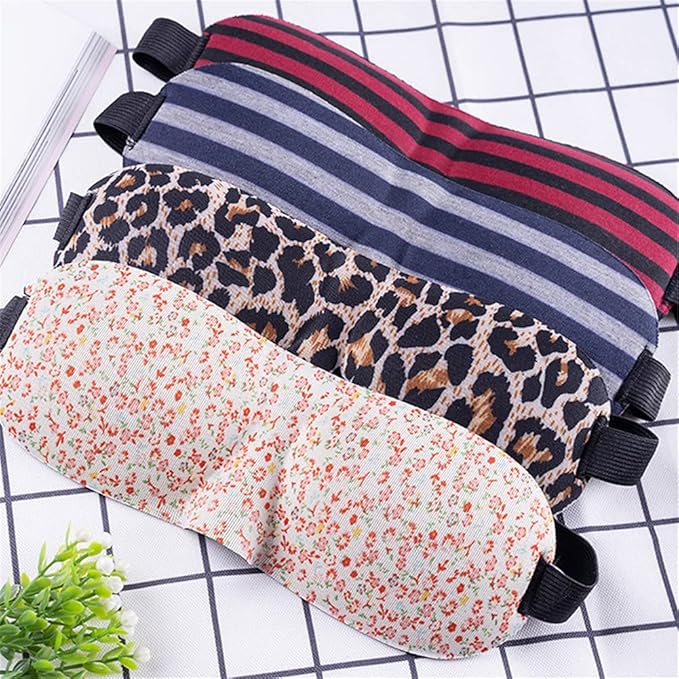 1 PCS 3D Sleep Mask for Women Men Eye Mask for Sleeping Contoured Cup Night Blindfold Mask Block Out Light for Kids Girls and Adult Floral