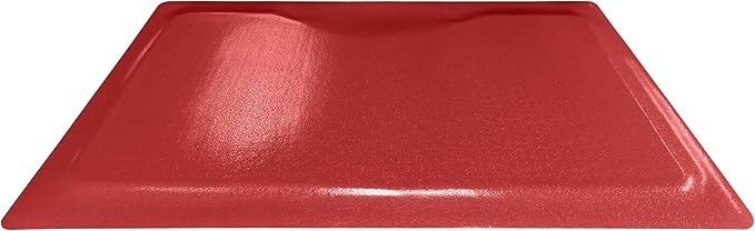Rhino Mats, Rhino Hide Salon Mat, Non-Slip Standing Cushioned Comfort Anti-Fatigue Mat for Salon, Barbershop, or Spa (Red Rectangle, 3' x 5' x 1/2")