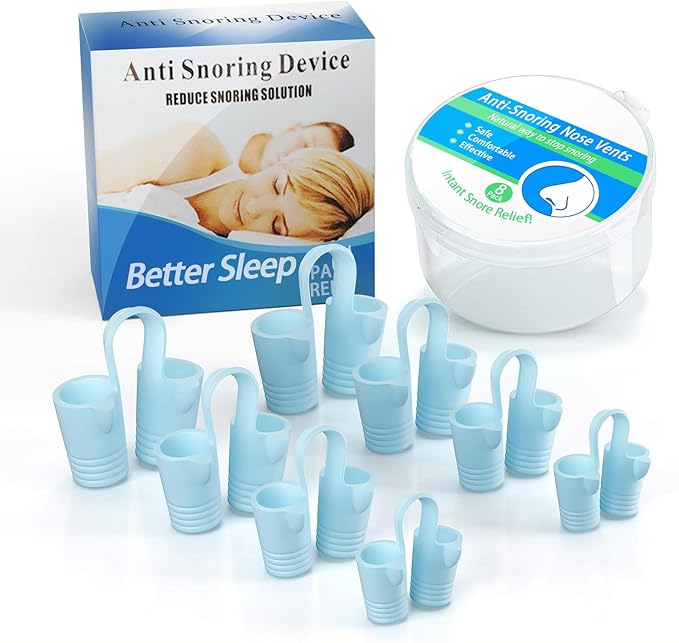 8pcs Anti Snoring Nose Vents Device That Work, Anti Nose Vents for Snoring Devices, Snoring Devices for Men, Nose Opener for Breathing Sleep, Stop Snoring Devices That Work for Men