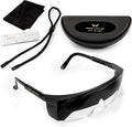 FOGGLES IFR Flight Training Glasses - Pilot Training & Simulating IMC, Sun Glare Protection, Adjustable Temples for Comfort, Blockalls, Hard Case